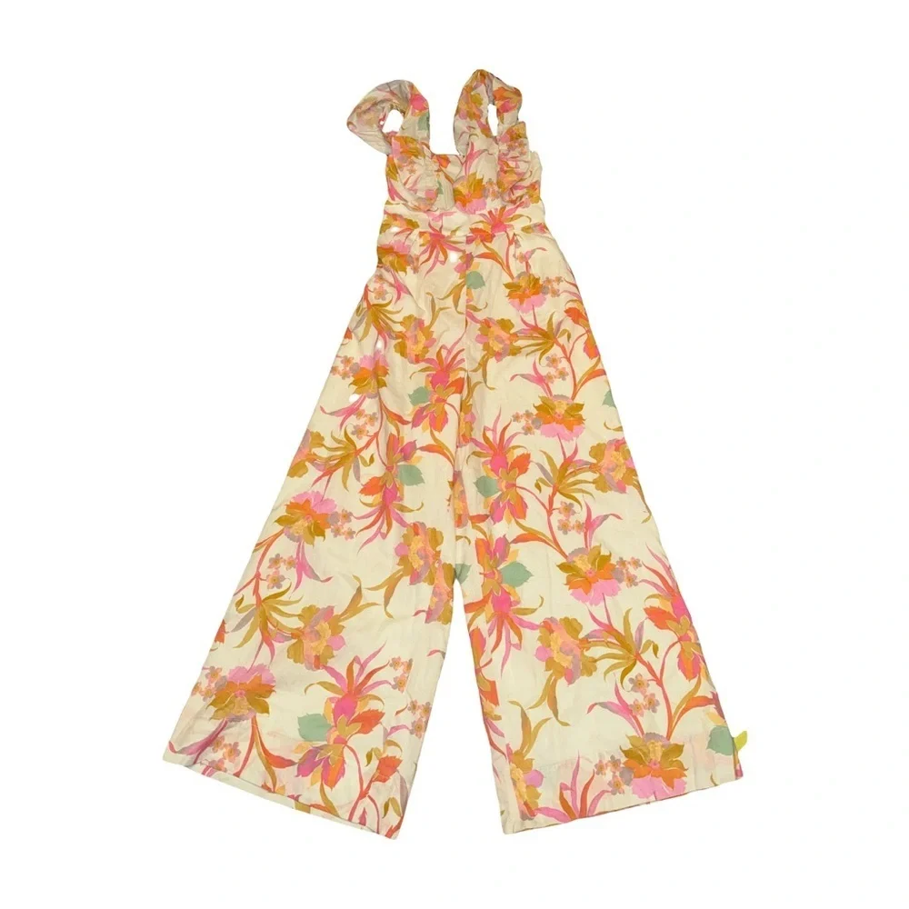 Taylor Women’s Flutter Sleeve Floral Jumpsuit Size Small - Picture 7 of 7